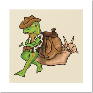 Cowboy Frog and his Steed Posters and Art